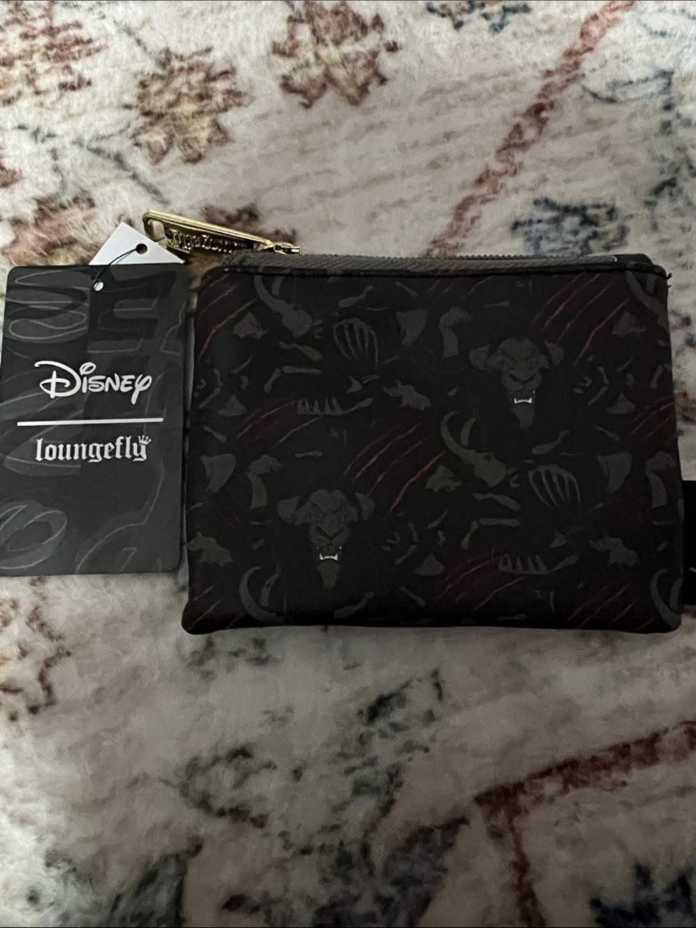 Loungefly Black Scar Lion King Villain Zip Coin Pouch